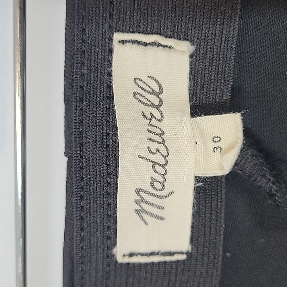 J8449 Madewell Fraser Slim Pants Black - Picture 3 of 6